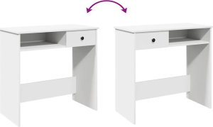 Biurko vidaXL Białe 80 cm x 40 cm 8