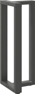 vidaXL Nogi do stołu barowego, 2 szt., antracyt, 40x35x(100-101) cm 4