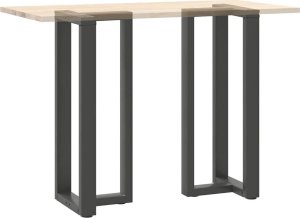 vidaXL Nogi do stołu barowego, 2 szt., antracyt, 40x35x(100-101) cm 8