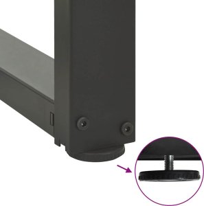 vidaXL Nogi do stołu barowego, 2 szt., antracyt, 40x35x(100-101) cm 9