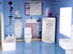 Jokomisiada Domek drewniany dla lalek + basen winda mebelki światło LED ZA4835 5