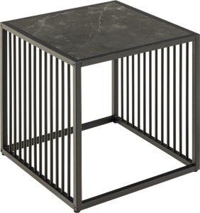 Actona Stolik kawowy Strington 40x40cm marmur czarny 1