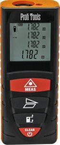 Dalmierz laserowy Profi Tools Dalmierz laserowy miernik odległości cyfrowy 3