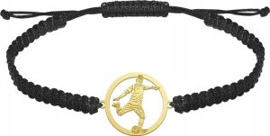 Radziszewska Jewellery Bransoleta Męska Piłkarz Srebro 925 Pozłacane Prezent GRAWER GRATIS 1