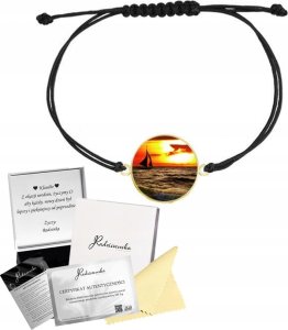 Radziszewska Jewellery Bransoletka Złota Zachód Słońca Zdjęcie Sznurek 925 Prezent GRAWER GRATIS 1