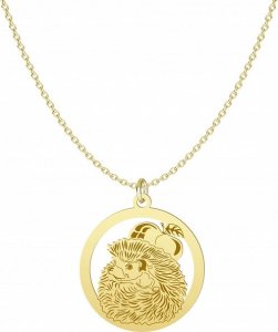 Radziszewska Jewellery Naszyjnik Złoty Jeż Ankier Srebro 925 Grawer Biżuteria Prezent 1