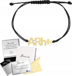 MEJK Jewellery Bransoletka Złota Grupa Krwi Sznurek 925 Dedykacja Prezent Biżuteria 1