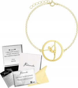 MEJK Jewellery Bransoletka Złota Gimnastyka Gimnastyczka SREBRO 925 Prezent GRAWER GRATIS 1