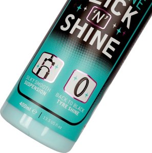 Weldtite Nabłyszczacz ochronny WELDTITE SILICONE SLICK 'N' SHINE 400 ml, Do opon, goleni amortyzatorów i amortyzowanych sztyc (NEW 2025) 3