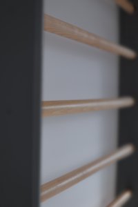 Małpiszon drabinka gimnastyczna klasyczna czarna 230x80 cm 2