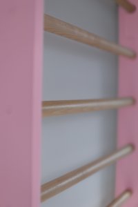 Małpiszon drabinka gimnastyczna klasyczna różowa 230x80 cm 2