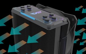 Chłodzenie CPU Darkflash Chłodzenie aktywne do procesora Darkflash Z4 PRO MIST (czarny) 6
