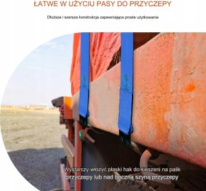 Vevor Zestaw Pasów do Wyciągarki 9.1 m Niebieskie 10 sztuk 2