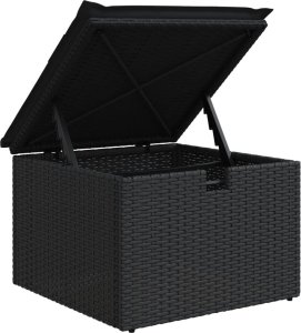 vidaXL 8-cz. zestaw wypoczynkowy do ogrodu, z poduszkami, czarny 10