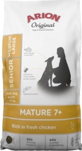 Arion ARION Original Mature 7+ Senior Medium & Large Chicken sucha karma dla psa z kurczakiem 12 kg 1