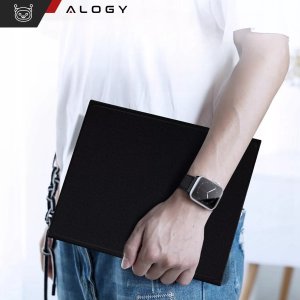Alogy Etui ochronne z klawiaturą Alogy Keyboard case z miejscem na rysik klawiatura bezprzewodowa do Apple iPad Air 13" czarne  + Szkło 4