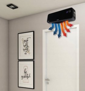 Powermat Kurtyna powietrzna Grzejnik CERAMICZNY 2000W Pilot Termowentylator LCD 9