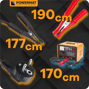 Powermat PROSTOWNIK AKUMULATOROWY Z ROZRUCHEM 200A ROZRUCH SAMOCHODOWY 12/24V 20-700 6