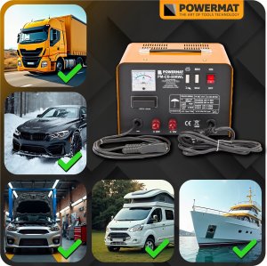 Powermat PROSTOWNIK AKUMULATOROWY Z ROZRUCHEM 200A ROZRUCH SAMOCHODOWY 12/24V 20-700 7