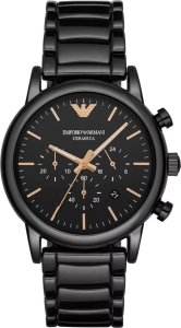 Zegarek Emporio Armani Zegarek Męski Emporio Armani Dress Ceramic AR1509 + BOX 1