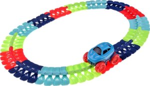 Jokomisiada Długi giętki tor samochodowy + autko 291 elementów ZA4768 5