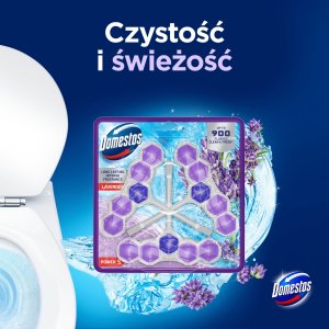 Domestos Zawieszka do WC Domestos Power 5 50g Lavender (3) 2
