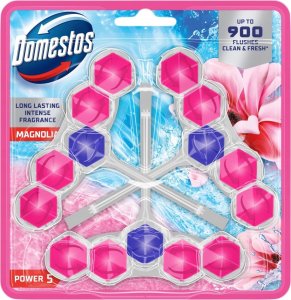 Domestos Zawieszka do WC Domestos Power 5 50g Magnolia (3) 1