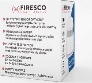 Firesco Czujnik dymu Firesco ZR170S 8