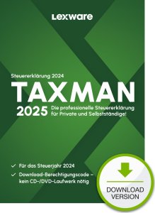 Program Lexware ESD / TAXMAN 2025 / Online Download 1