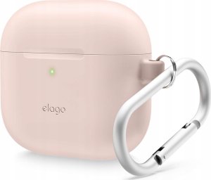 Elago Elago AirPods 4 Hang Silicone Case - etui z karabińczykiem do AirPods 4 pudrowo różowe - Gwarancja bezpieczeństwa. Proste raty. Bezpłatna wysyłka od 170 zł. 1