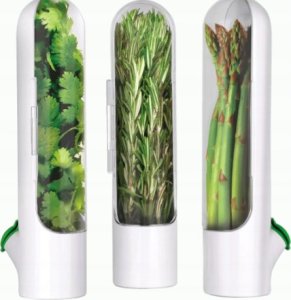 Prepara POJEMNIK KUCHENNY ORGANIZER NA PRZYPRAWY I ZIOŁA 3 X DŁUŻSZA ŚWIEŻOŚĆ 30cm 3