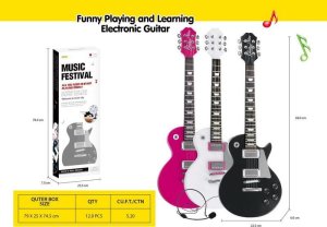 Relacart Zestaw Gitara + Mikrofon Biała 1