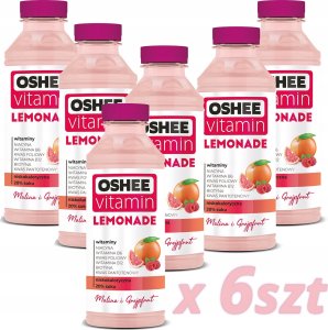 Oshee 6x OSHEE Vitamin Lemonade malina - grejpfrut 555 ml 1