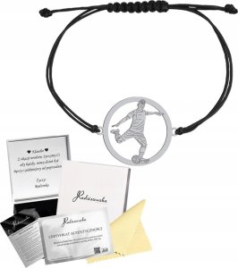 Radziszewska Jewellery Bransoletka Srebrna Piłka Nożna PIŁKARZ 925 Prezent GRAWER DEDYKACJA GRATIS 1
