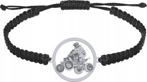 Radziszewska Jewellery Bransoletka Srebrna z Quadem Makrama Prezent Srebro 925 GRAWER GRATIS 1