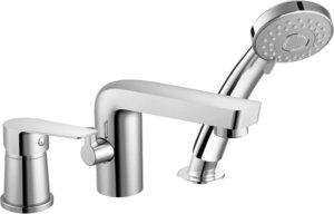 Sotbe SOTBE MARDOLA bateria stojąca nawannowa 3-otworowa + bateria umywalkowa obrotowa 12