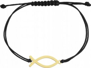 Radziszewska Jewellery Bransoletka Złota Ryba Ichtys Sznurek SREBRO 925 Prezent DEDYKACJA GRATIS 2