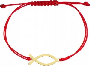 Radziszewska Jewellery Bransoletka Złota Ryba Ichtys Sznurek SREBRO 925 Prezent DEDYKACJA GRATIS 3