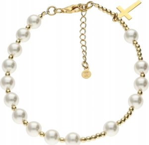Radziszewska Jewellery Perłowy Różaniec Bransoletka Złota Krzyżyk Prezent Biżuteria Srebro 925 2