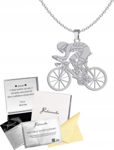 Radziszewska Jewellery BRANSOLETKA SREBRNA KOLARSTWO KOLARZ ŁAŃCUSZEK SREBRO 925 PREZENT ŻYCZENIA 1