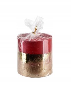 Dekoracja świąteczna Affek Design ŚWIECA LAMPION WALEC OMBRE RED 120 2