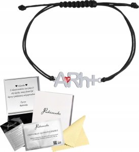 Radziszewska Jewellery Bransoletka Srebrna z Grupą Krwi GRUPA KRWI Sznurek 925 DEDYKACJA GRATIS 1