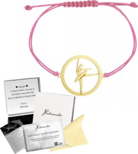 Radziszewska Jewellery Złota Bransoletka Baletnica Balet na sznurku 925 GRAWER DEDYKACJA GRATIS 1