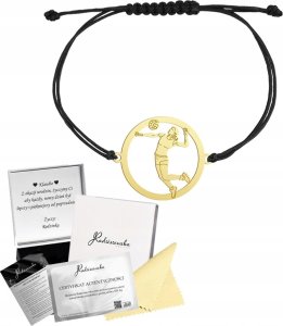 Radziszewska Jewellery Złota Bransoletka Siatkarka Siatkówka Żeńska 925 GRAWER DEDYKACJA GRATIS 1