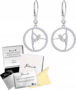 Radziszewska Jewellery Kolczyki Srebrne Gimnastyka Gimnastyczka 925 Bigiel GRAWER DEDYKACJA GRATIS 1