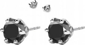 Radziszewska Jewellery Kolczyki Srebrne Cyrkonia Czarna 925 Prezent Biżuteria ŻYCZENIA GRATIS 2