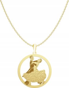 Radziszewska Jewellery Złoty Naszyjnik Taniec Towarzyski Łańcuszek Srebro 925 Prezent GRAWER 1