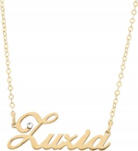 Radziszewska Jewellery ZŁOTY NASZYJNIK Z IMIENIEM ZUZIA ŁAŃCUSZEK SREBRO 925 PREZENT DEDYKACJA 2