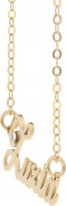 Radziszewska Jewellery ZŁOTY NASZYJNIK Z IMIENIEM ZUZIA ŁAŃCUSZEK SREBRO 925 PREZENT DEDYKACJA 3