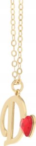 Radziszewska Jewellery Złoty Naszyjnik z Literką D Litera Łańcuszek Serce 925 DEDYKACJA GRATIS 3